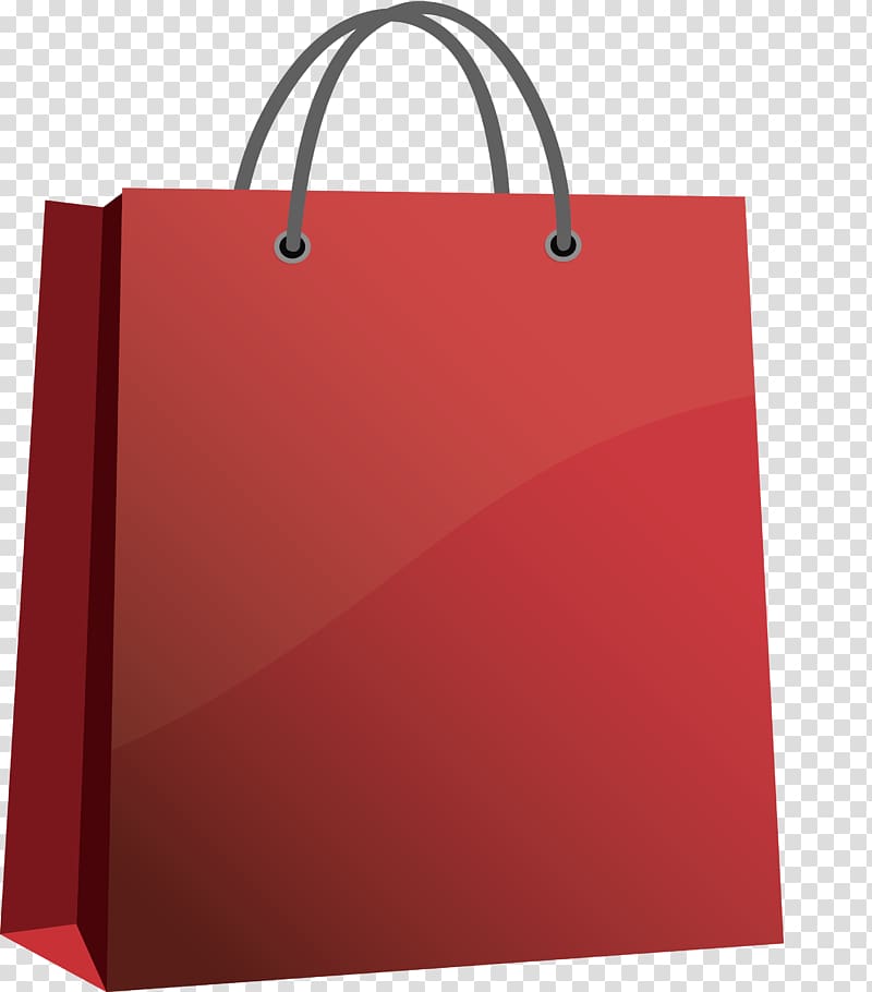 Shopping bag Designer, Red shopping bag design transparent background PNG clipart