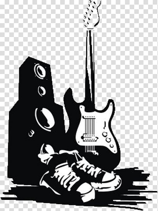 Silhouette Rock music Guitar Rock and roll, Silhouette transparent background PNG clipart