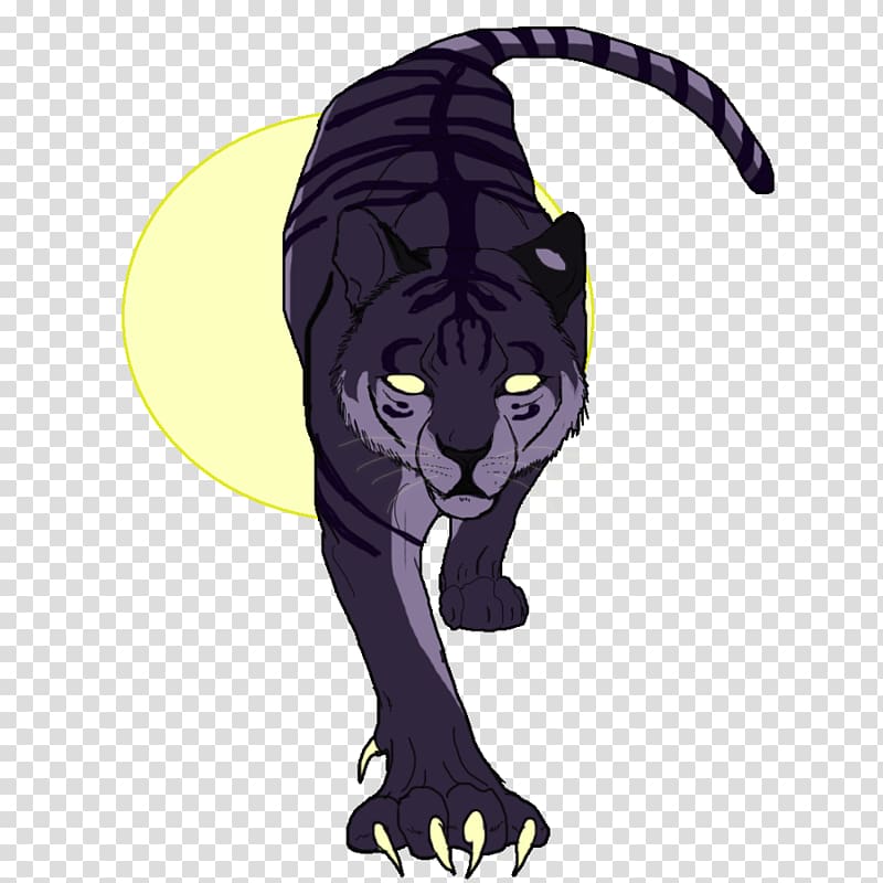Cat Panther Black tiger Darkness, fire evil transparent background PNG clipart
