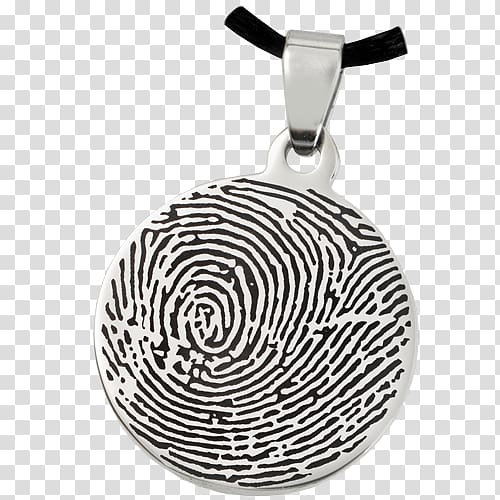 Charms & Pendants Fingerprint Stainless steel Silver, silver transparent background PNG clipart