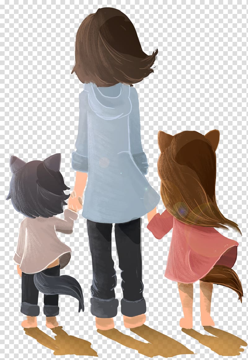 Drawing Anime Fan art Manga Child, Wolf children transparent background PNG clipart