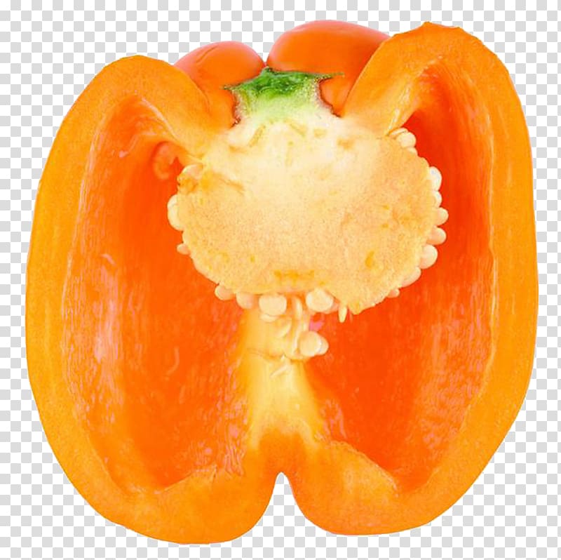 Bell pepper Vegetable u852cu679c Auglis, Yellow persimmon pepper transparent background PNG clipart