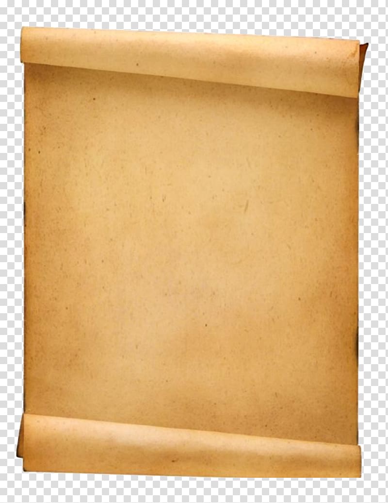 brown scroll , Paper Parchment Scroll , ripped paper transparent background PNG clipart