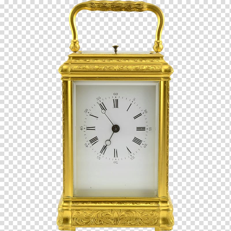 Solvang Antiques Carriage clock Gilding, clock transparent background PNG clipart