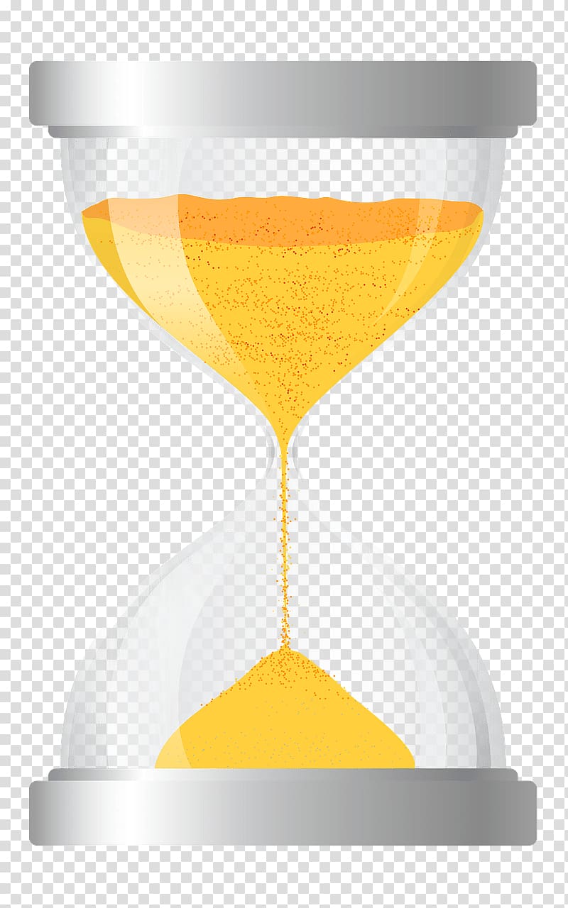 yellow hourglass illustration, Hourglass Large transparent background PNG clipart