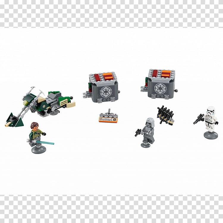 Kanan Jarrus LEGO Star Wars : Microfighters Battle droid Speeder bike, stormtrooper transparent background PNG clipart
