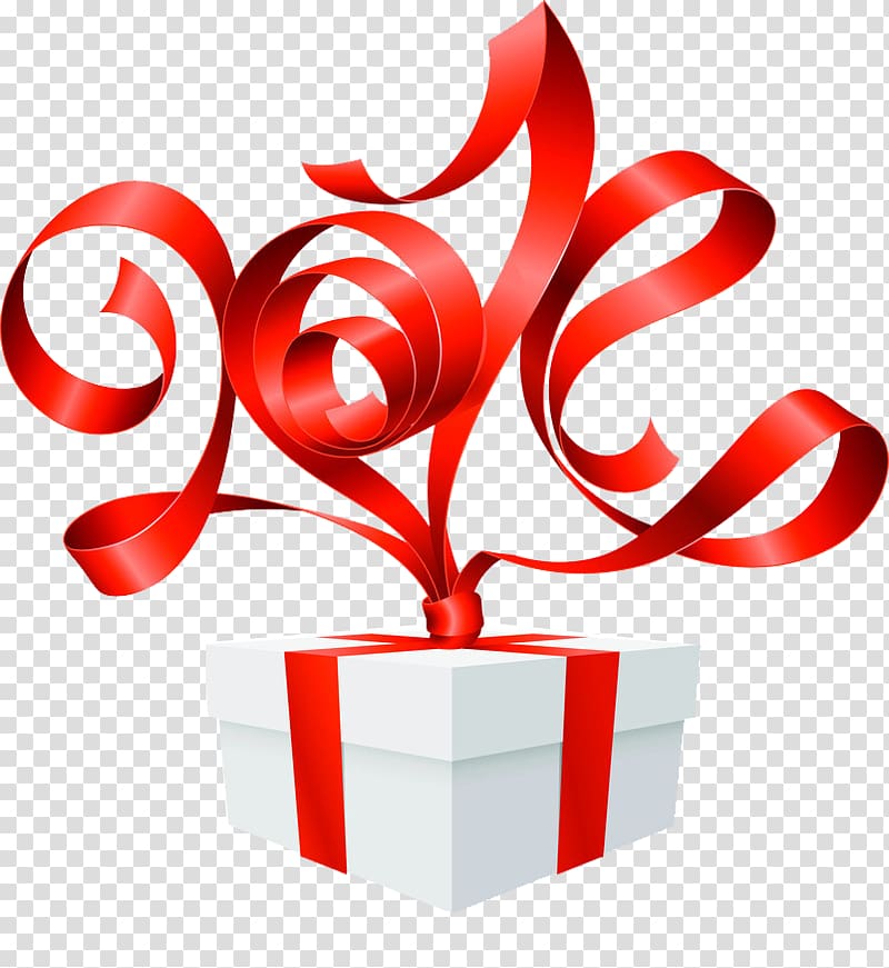 Ribbon Illustration, Gift boxes flying ribbon transparent background PNG clipart