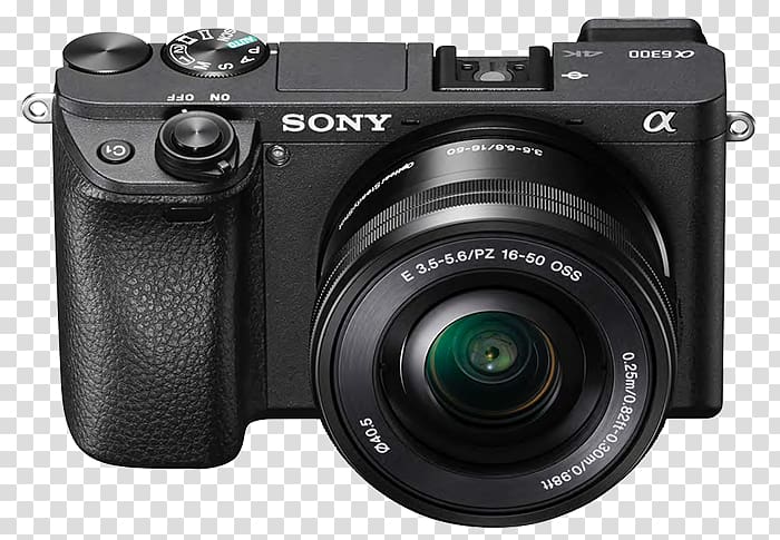 Mirrorless interchangeable-lens camera 4K resolution Autofocus APS-C, Sony Digital Camera transparent background PNG clipart