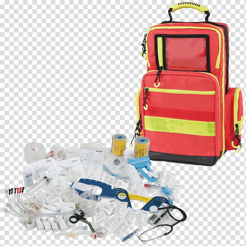 First Aid Kits First Aid Supplies Certified first responder Emergency medical services, backpack transparent background PNG clipart