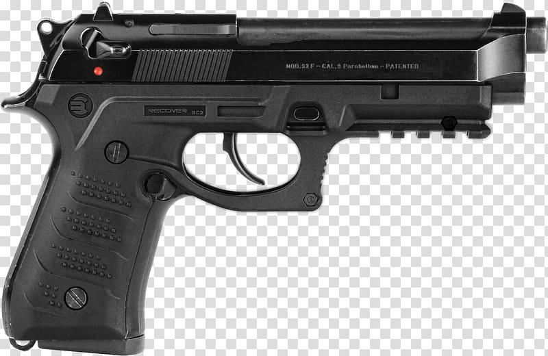 Beretta M9 Beretta 92 Pistol Firearm, Handgun transparent background PNG clipart