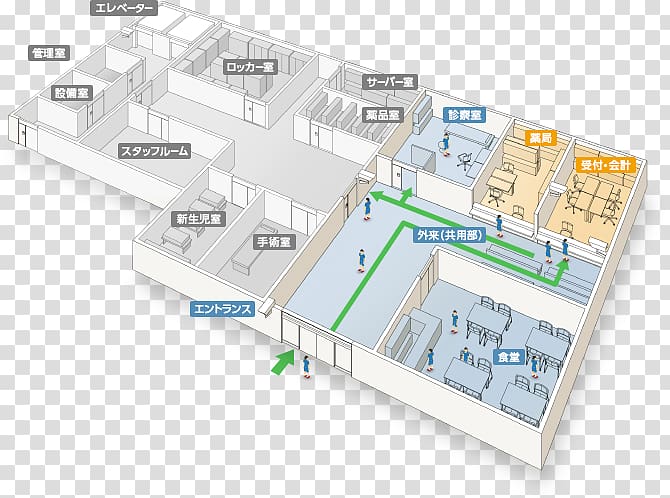 Floor plan Urban design Engineering, Hospital buildings transparent background PNG clipart