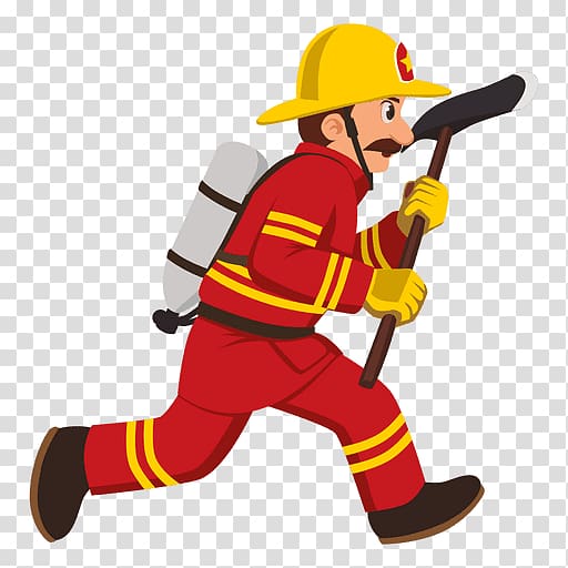 Firefighter Cartoon , fireman transparent background PNG clipart