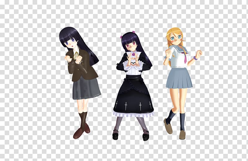 3D Custom Girl Oreimo 3D computer graphics 3D modeling Digital art, oreimo transparent background PNG clipart