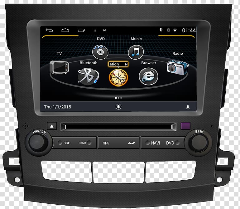 GPS Navigation Systems Car Vehicle audio Automotive navigation system Head unit, car transparent background PNG clipart