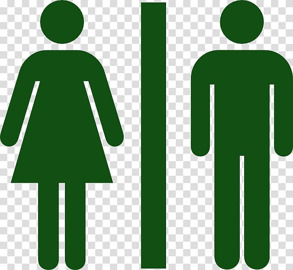 Public toilet Bathroom Computer Icons , Men, Women, Toilet, Restroom Green transparent background PNG clipart