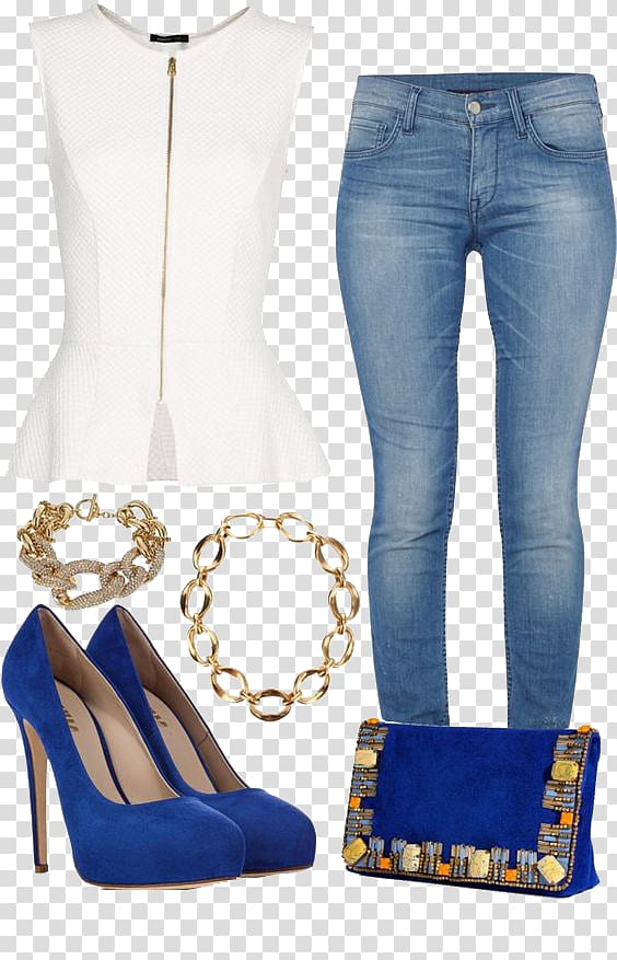 Top High-heeled footwear Jeans Clothing Overskirt, Women with transparent background PNG clipart