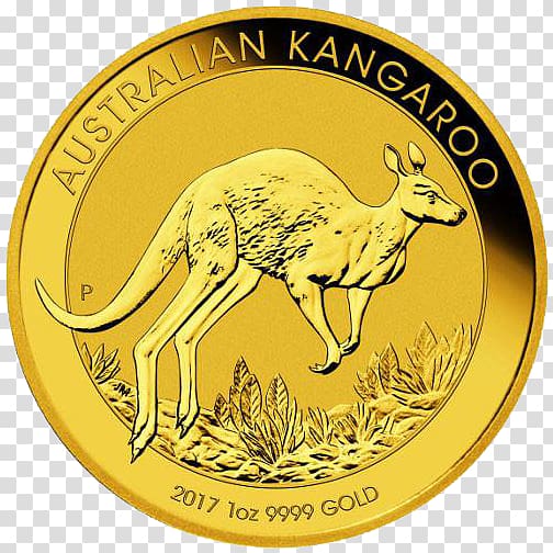 Perth Mint Royal Australian Mint Australian Gold Nugget Bullion coin, Coin transparent background PNG clipart