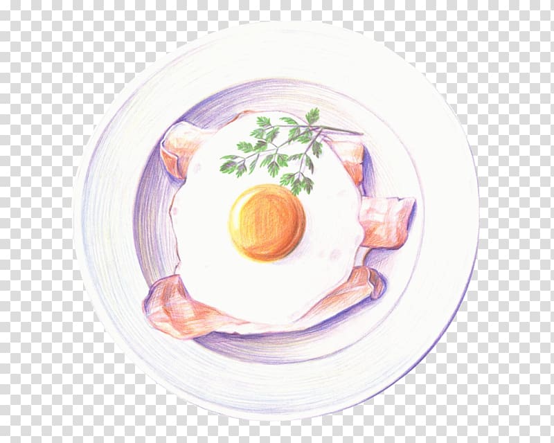 Breakfast Japanese Cuisine Food Colored pencil Drawing, breakfast transparent background PNG clipart