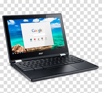 black Acer laptop , Acer Chromebook Laptop transparent background PNG clipart