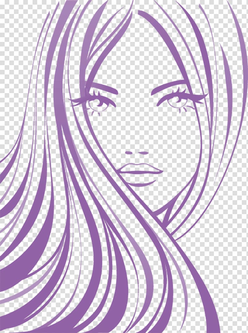 Drawing Hairstyle Woman, hair transparent background PNG clipart