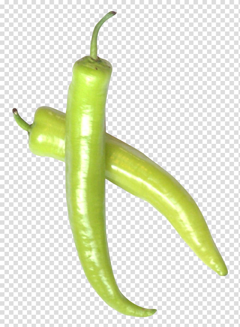 two green chili peppers, Serrano pepper Jalapexf1o Cayenne pepper Bell pepper Chili pepper, Green Chili Pepper transparent background PNG clipart