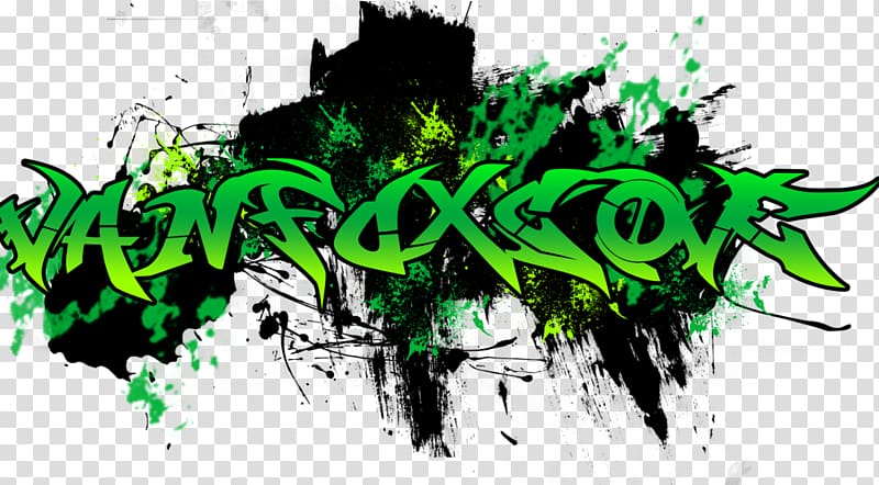 green and black logo, Graffiti Logo, Graffiti transparent background PNG clipart