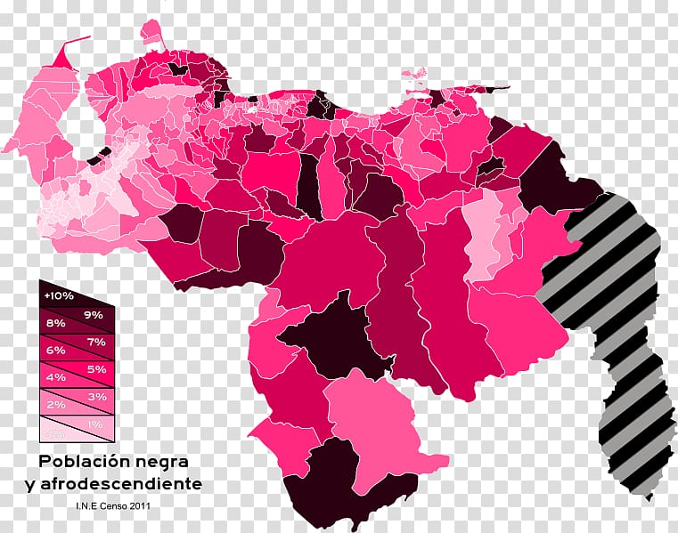 Afro-Venezuelan Afro-Descendant Map Black, map transparent background PNG clipart