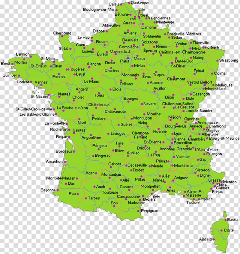 Metropolitan France Reims Villes Map Regions of France, map transparent background PNG clipart