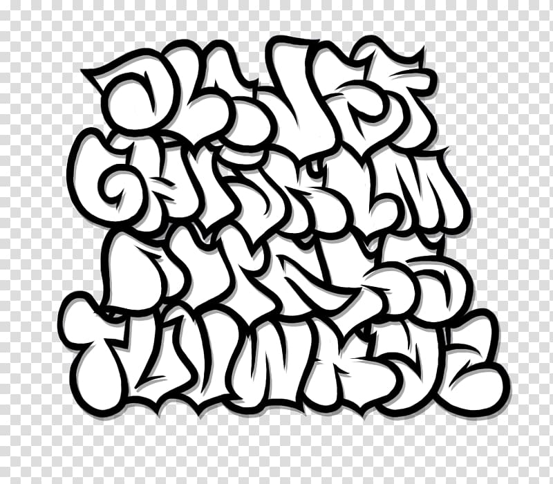 graffiti bubble letters v