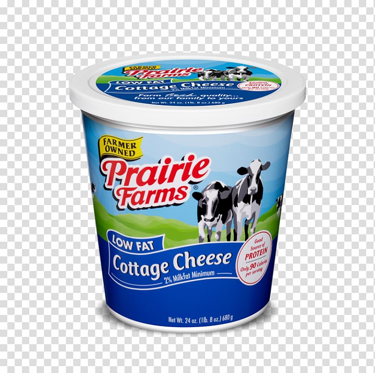 Cottage Cheese Milk Prairie Farms Dairy Food, milk transparent background PNG clipart