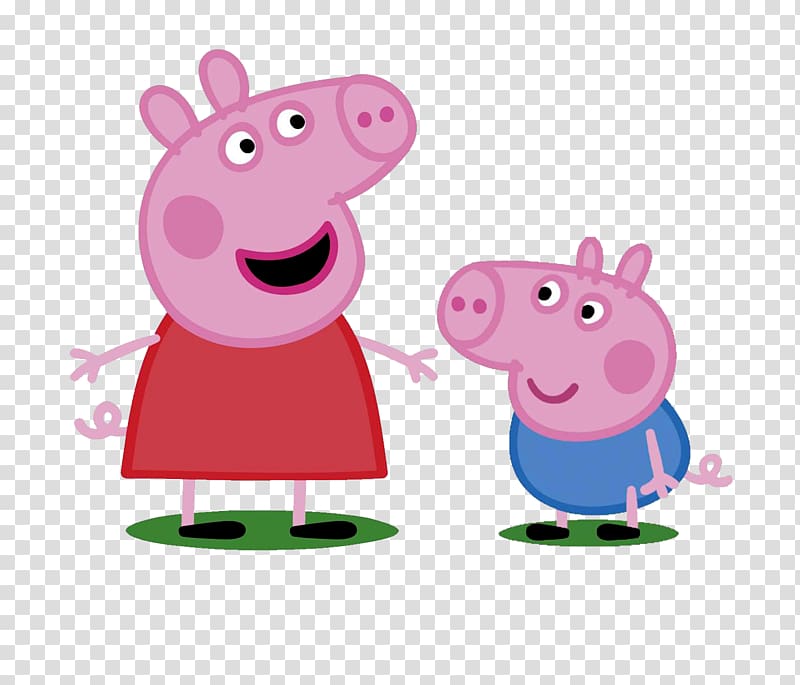 Peppa Pig illustration, Daddy Pig Mummy Pig George Pig, PEPPA PIG transparent background PNG clipart