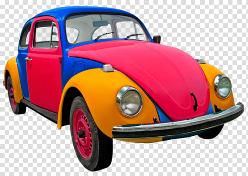 Volkswagen Beetle Car Clown, car transparent background PNG clipart