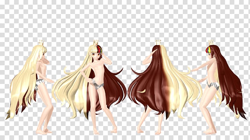 MikuMikuDance Hair IA Vocaloid Galaco, hair transparent background PNG clipart