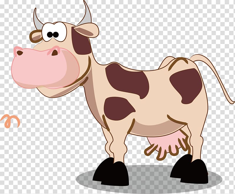 Lovely big cow elements transparent background PNG clipart