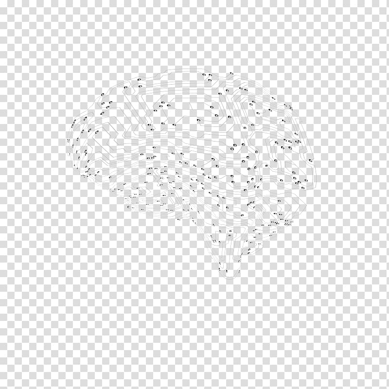 White Black Pattern, SCIENCE brain circuit lines transparent background PNG clipart