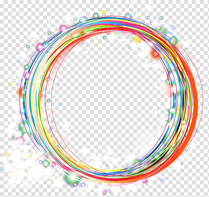 Circle, Multicolored ring transparent background PNG clipart