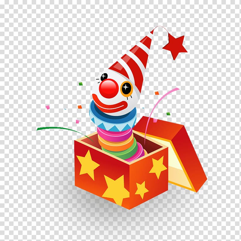 Clown Cartoon, gift transparent background PNG clipart