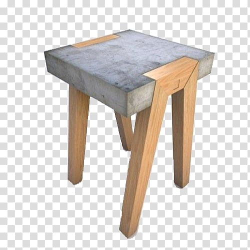 Table Nightstand Concrete Furniture Stool, Simple marble chair transparent background PNG clipart