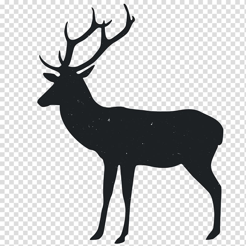 Reindeer Silhouette Animal, Animal Silhouettes transparent background PNG clipart