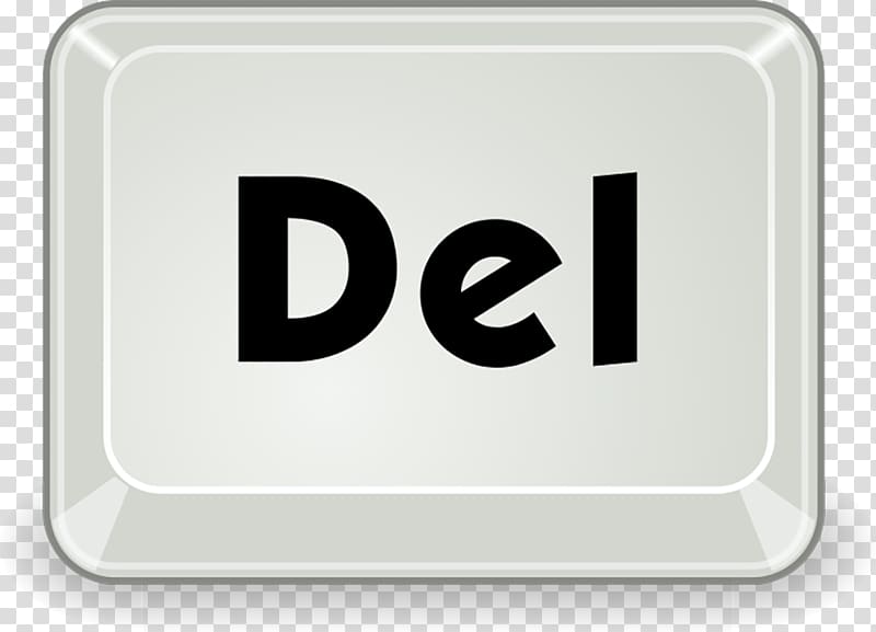 Computer keyboard Delete key Control-Alt-Delete Control key Alt key, key icon transparent background PNG clipart