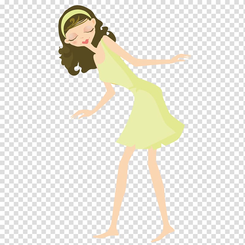Pin-up girl Illustration, Cute little fairy transparent background PNG clipart