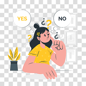 illustration, Choose, options, people, decision, question, thought transparent background PNG clipart thumbnail