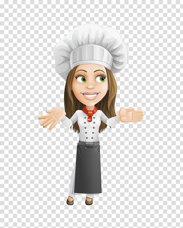 Chef Cartoon Cooking, Anchovy transparent background PNG clipart