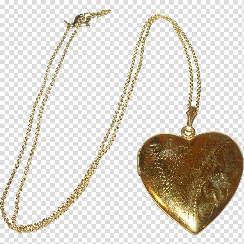Locket Necklace, gold heart shaped transparent background PNG clipart