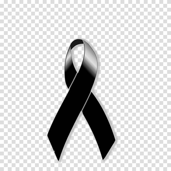 black awareness ribbon art, Mourning Death Grief Symbol, black tape transparent background PNG clipart