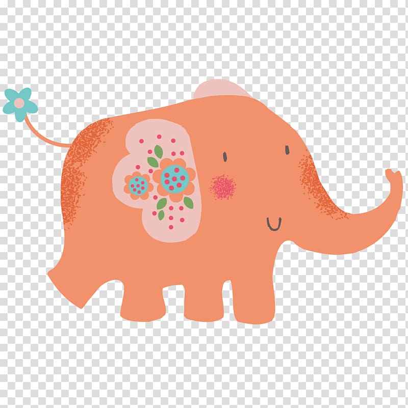 Cartoon Elephant, Cute elephant transparent background PNG clipart