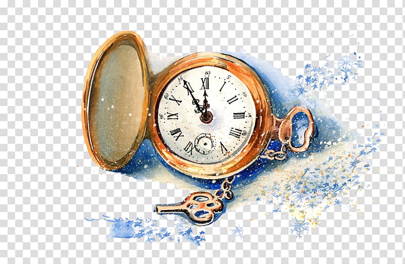 Neuland.: In Resonanz mit dem Leben. Pocket watch Clock, Hand-painted watches transparent background PNG clipart