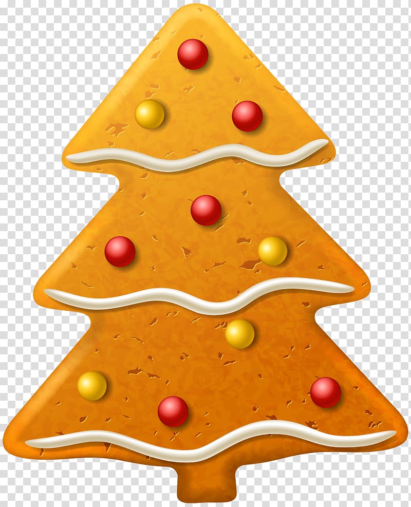 yellow Christmas tree with baubles, Christmas cookie Gingerbread , Christmas Cookie Tree transparent background PNG clipart