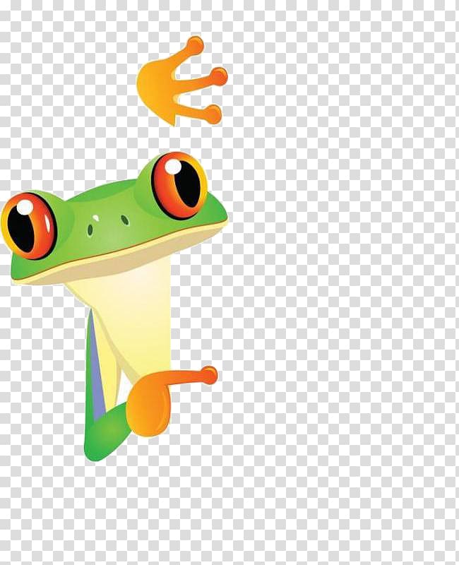 Illustration, Cartoon frog transparent background PNG clipart