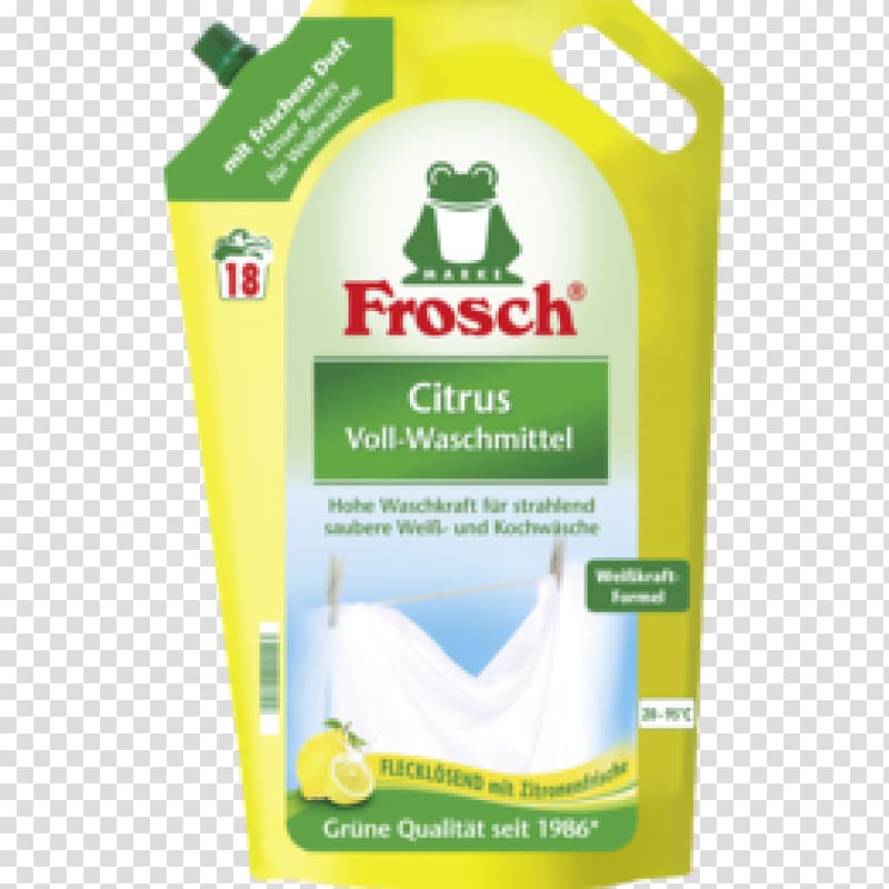 Frosch Laundry Detergent Textile, frosch transparent background PNG clipart